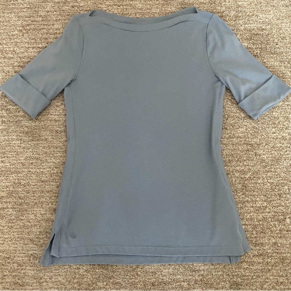 Ralph Lauren size S short-sleeve light blue top